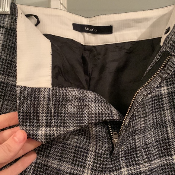 Mo&co designer plaid gray pant suit trousers - medium/large - Picture 6 of 11